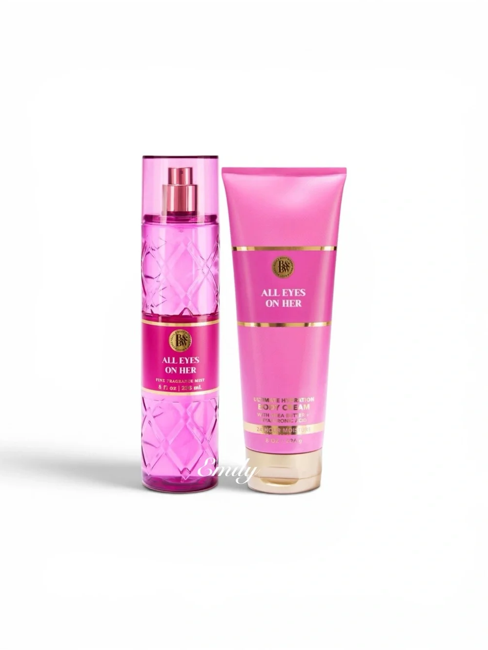 Bath & Body Works ALL EYES ON HER Luxe fragrance mist & body cream set